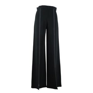 ALEXIS Black Pants with White Stripe